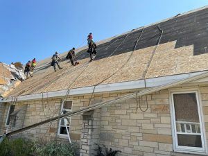 workers on roof