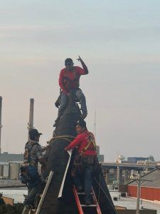 workers on roof