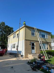 ladder to roof
