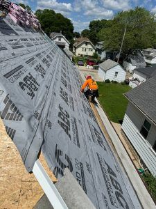 worker on roof