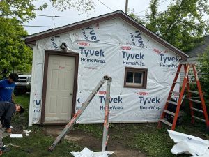 tvyek wrap on house