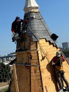 workers on roof